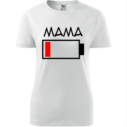 Damska koszulka - BATERIA MAMA