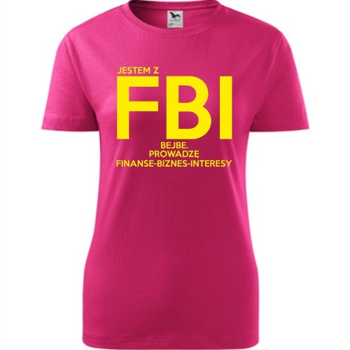 koszulka śmieszna fbi