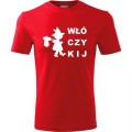 Czerwony Męska koszulka Turystyczna - Włóczykij.