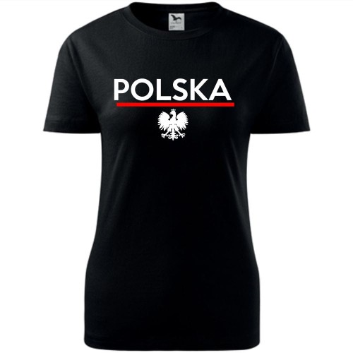 Damska koszulka taliowana - Polska 01