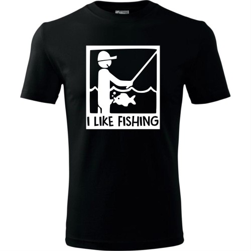 Męska koszulka - I like fishing