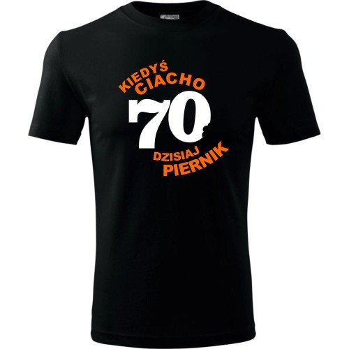 Męska koszulka - kiedyś ciacho 70 dzisiaj piernik