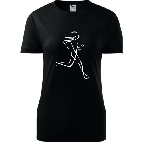 Damska koszulka taliowana dla Biegaczki - Bieg 03 damska