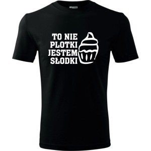 Męska koszulka - To nie plotki jestem słodki