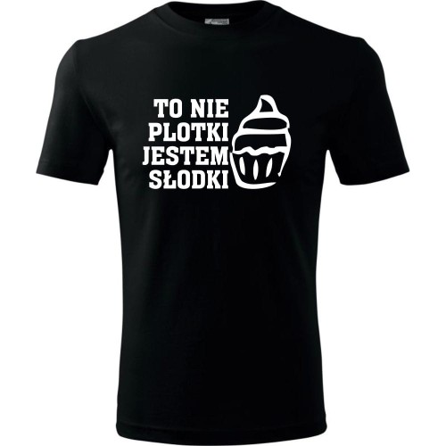 Męska koszulka - To nie plotki jestem słodki