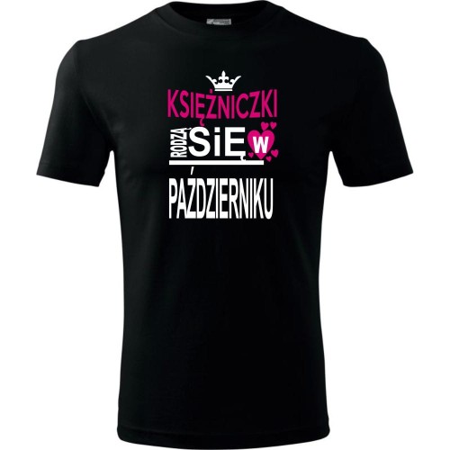 Dziecięca koszulka - Księżniczki rodzą się w październiku
