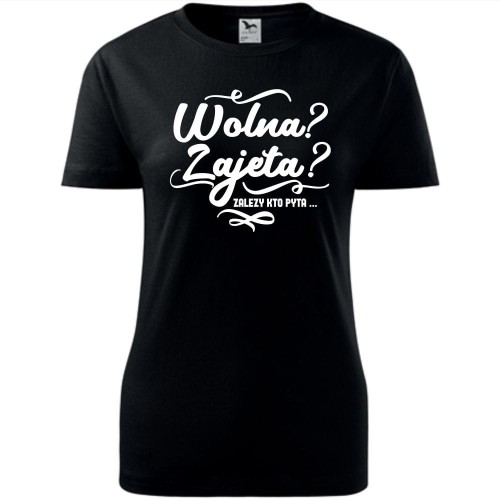 Damska koszulka taliowana - Wolna zajęta