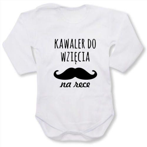Dziecięce body z dł. rękawem - kawaler do wzięcia na ręce