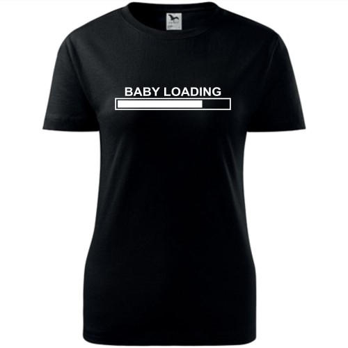 Damska koszulka taliowana - Baby loading