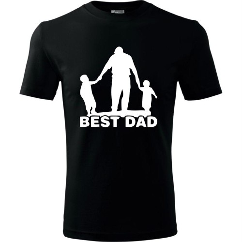 Męska koszulka - Best dad 01. Prezent dla taty na dzień ojca urodziny