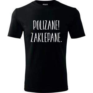Męska koszulka - Polizane zaklepane