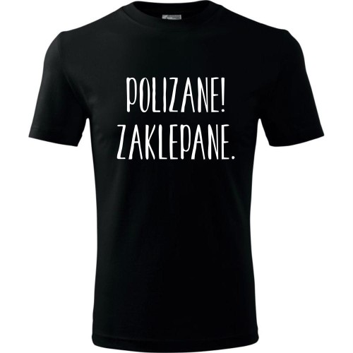 Męska koszulka - Polizane zaklepane