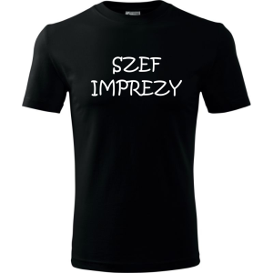 Męska koszulka - Szef imprezy