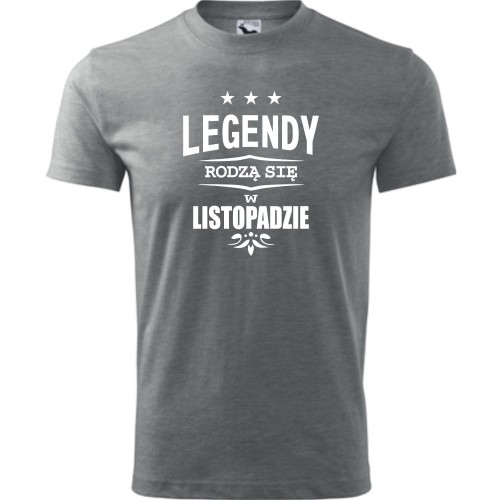 męska koszulka - legendy rodzą się w listopadzie