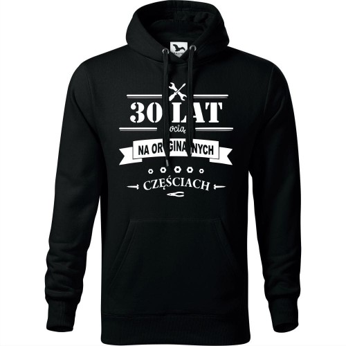 męska bluza z kapturem - 30 lat i wciąż na oryginalnych częściach