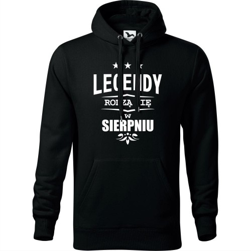 męska bluza z kapturem - legendy rodzą się w sierpniu