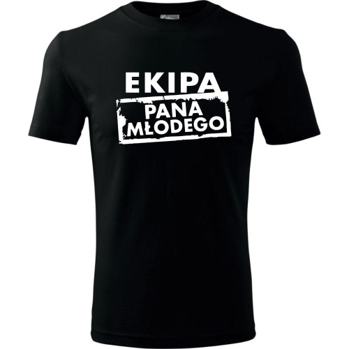 męska koszulka - ekipa pana młodego - t-shirt wieczór kawalerski