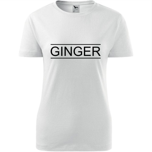 damska koszulka - ginger