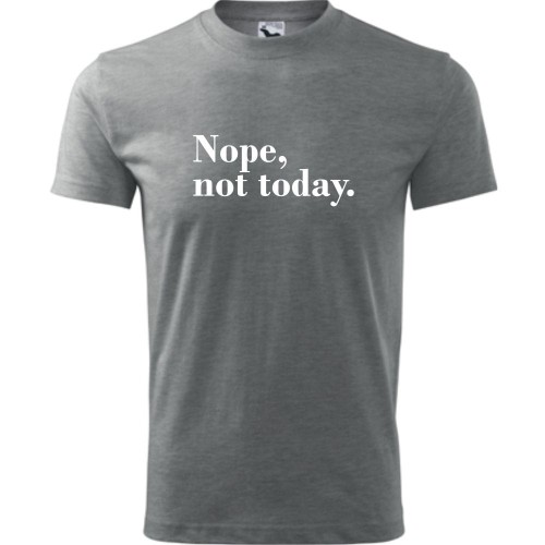 męska koszulka - nope not today