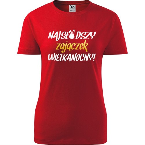 damska koszulka - najsłodszy zajączek wielkanocny