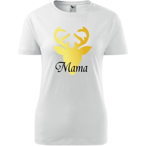 damska koszulka - renifer mama