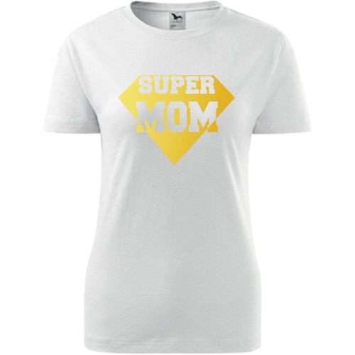 damska koszulka - super mom