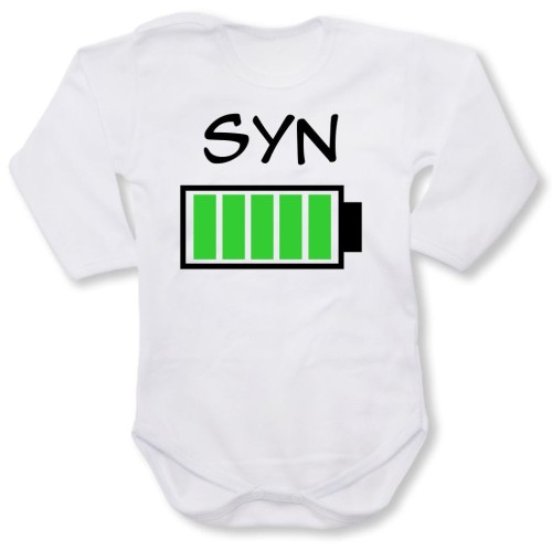 dziecięce body z dł. rękawem - bateria syn