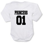 dziecięce body z dł. rękawem - princess 01