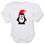 dziecięce body z dł. rękawem - pingwin