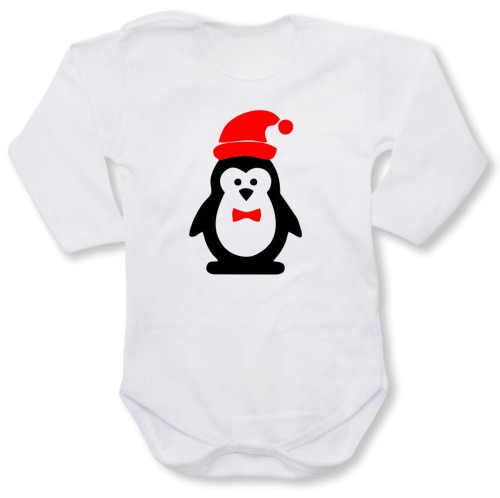 dziecięce body z dł. rękawem - pingwin