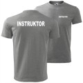 szara męska koszulka - instruktor.