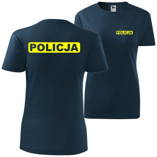 damska koszulka - policja