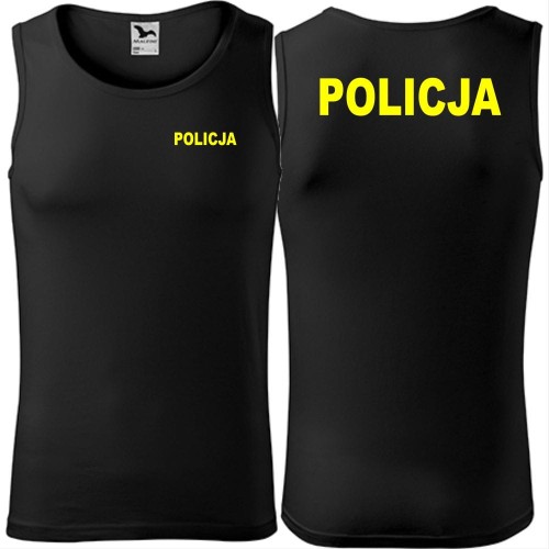 męski tank top - policja