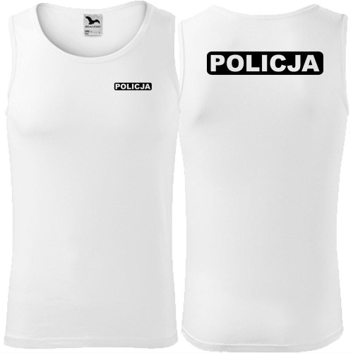 męski tank top - policja