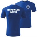 niebieska męska koszulka - ratownik wopr wodne ochotnicze pogotowie ratunkowe.
