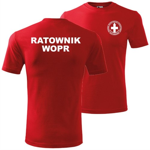 męska koszulka - ratownik wopr wodne ochotnicze pogotowie ratunkowe
