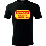 Męska koszulka - Uwaga! Wieczór kawalerski