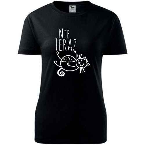 Damska koszulka - Nie teraz