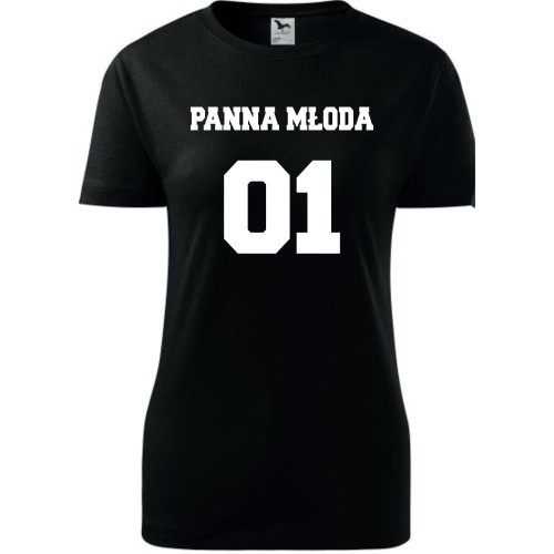 Damska koszulka taliowana - Team młodej Panna młoda