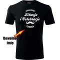 Czarna Męska koszulka - Libacje celebracje + dowolne imię, wieczór kawalerski prezent