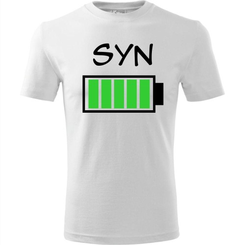 dziecięca koszulka - bateria syn