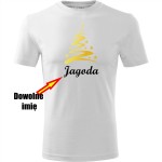 dziecięca koszulka - choinka + twoje imię