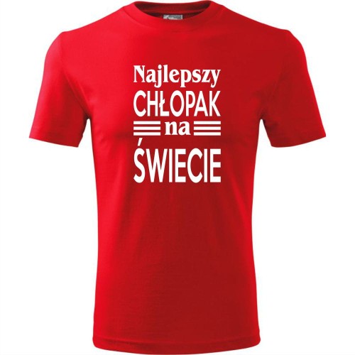 męska koszulka - najlepszy chłopak na świecie