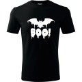 czarna męska koszulka - nietoperz boo.