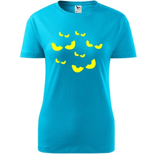 damska koszulka - oczy nietoperza