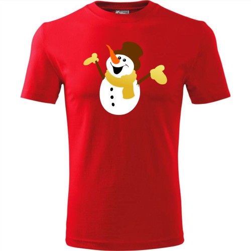 męska koszulka - bałwanek