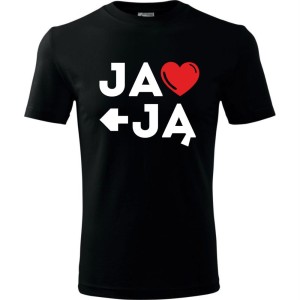 męska koszulka - ja kocham ją