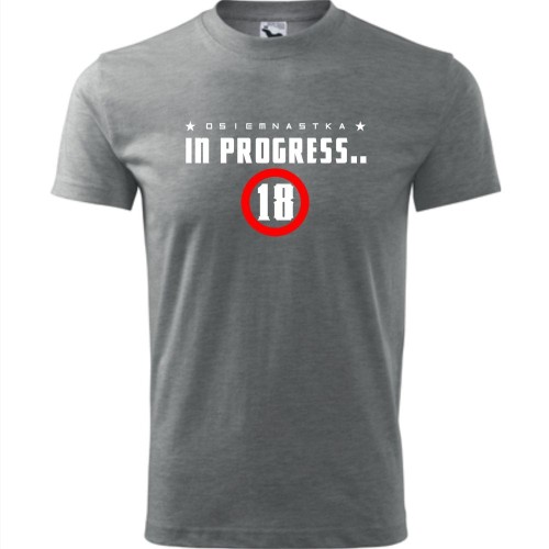 męska koszulka - osiemnastka in progress