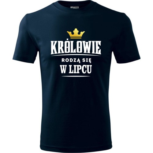 męska koszulka - królowie rodzą się w lipcu