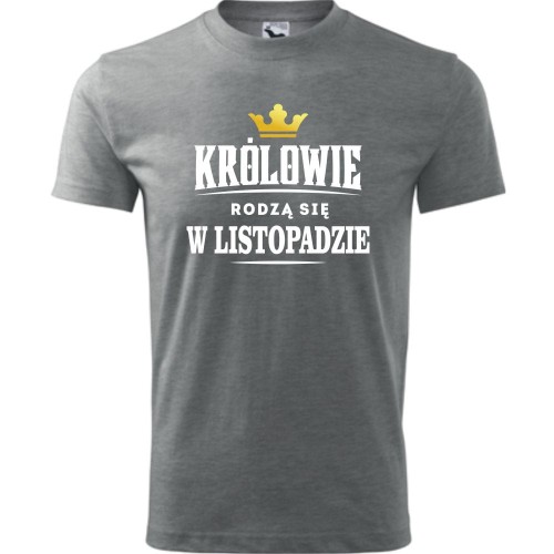 męska koszulka - królowie rodzą się w listopadzie
